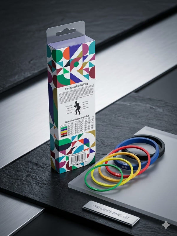 Elastic Resistance Ring Bands Set for Fitness, Yoga & Physiotherapy
